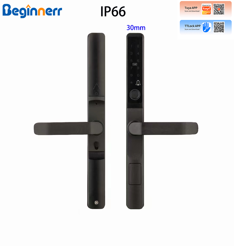 Smart Garden Door Lock - 슬림 아웃 스마트 알루미늄 도어락 방수