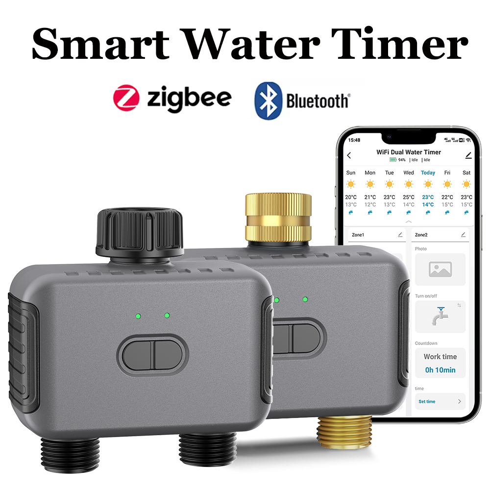 Smart Garden Irrigation - 투야 스마트 워터 타이머 지그비/블루투스 자동