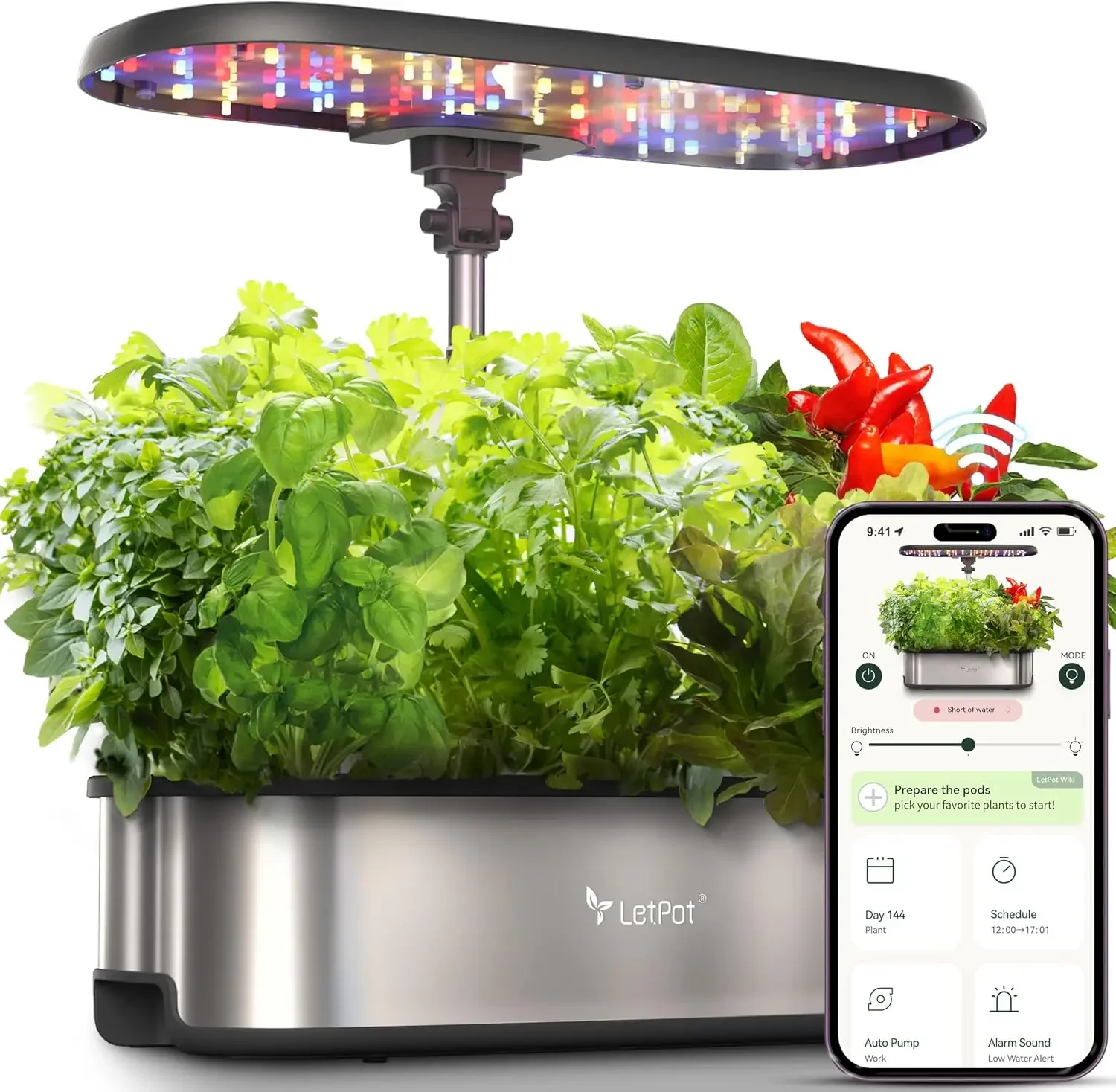 Hydroponic Grow Pod - LETPOT LPH-SE 수경재배 시스템, 12포드 스마트