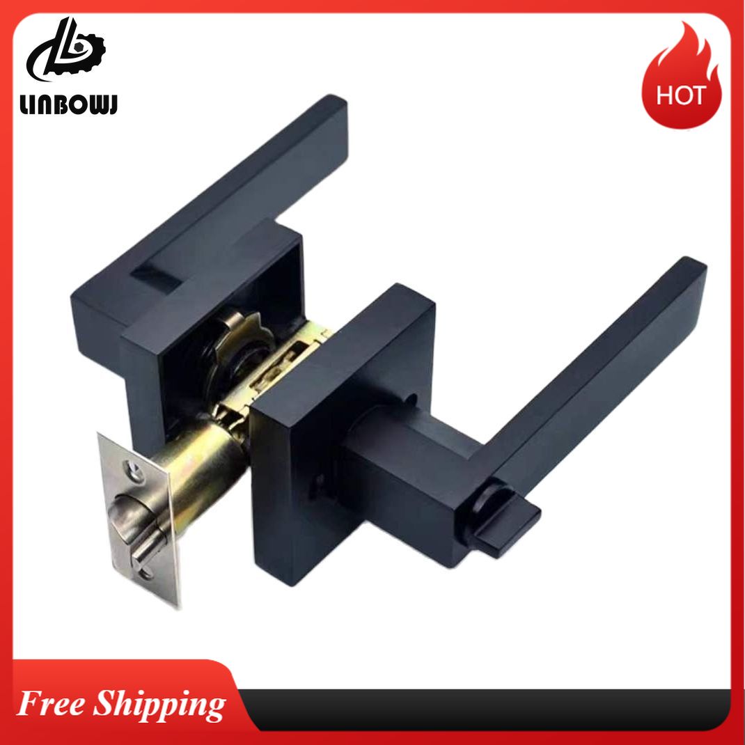 Smart Garden Gate Lock - 검은 문 손잡이 문 손잡이 잠금