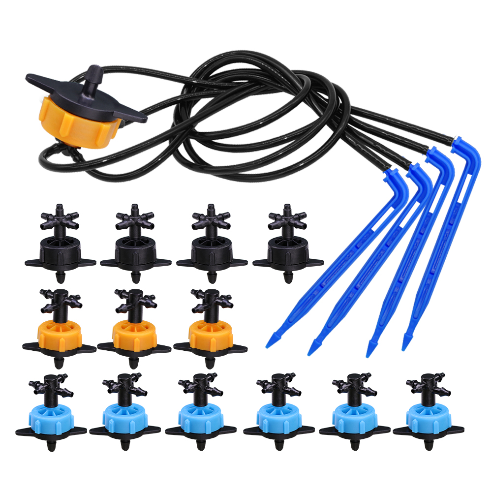 Smart Garden Sprinkler System - 10Set 2/4/8L/H 벤드 화살표 드립 세트